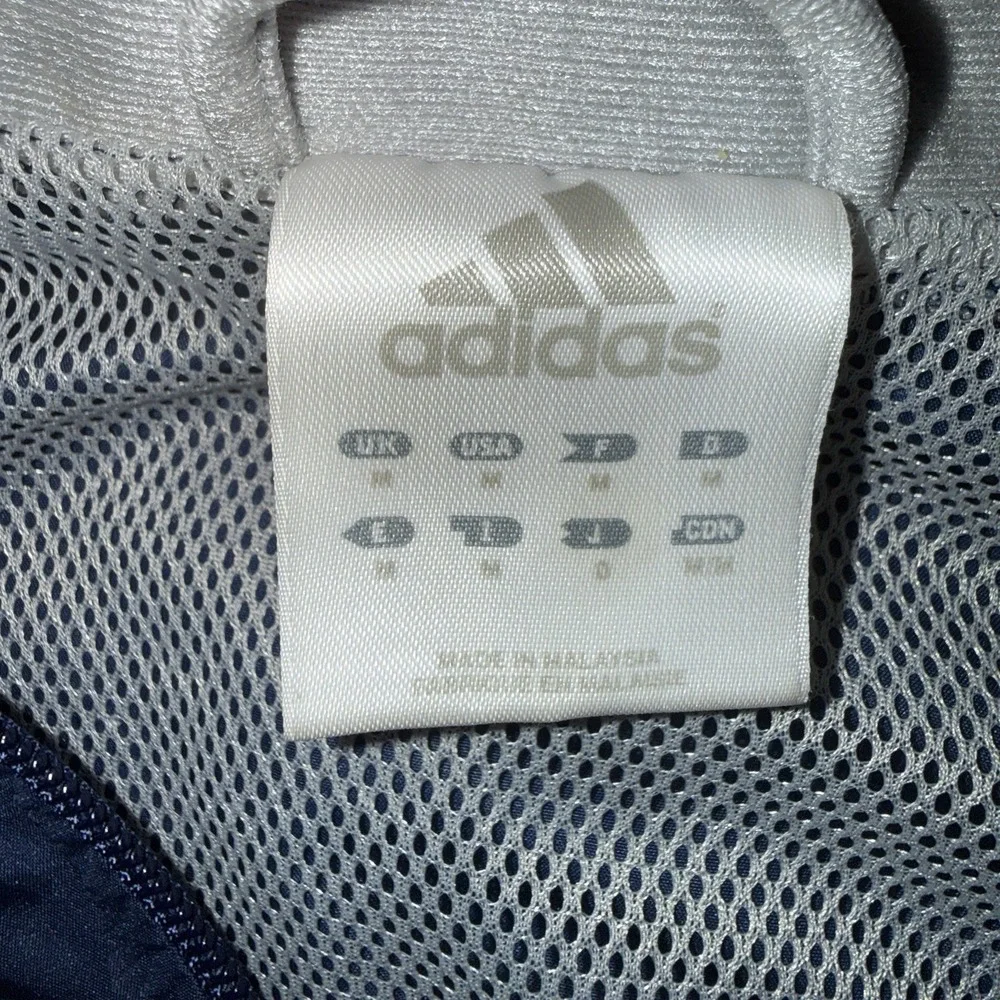 Vintage Adidas Windbreaker Jacket Navy Blue Mesh Lined Climaproof Men's M Y2K